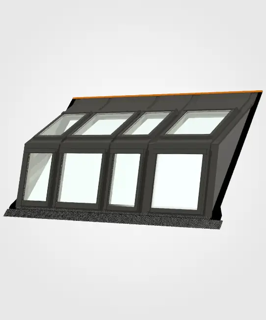 De LUXboX Modular is zelf samen te stellen zodat de dakserre exact bij de woning past. Er zijn meerder modulaire elementen.