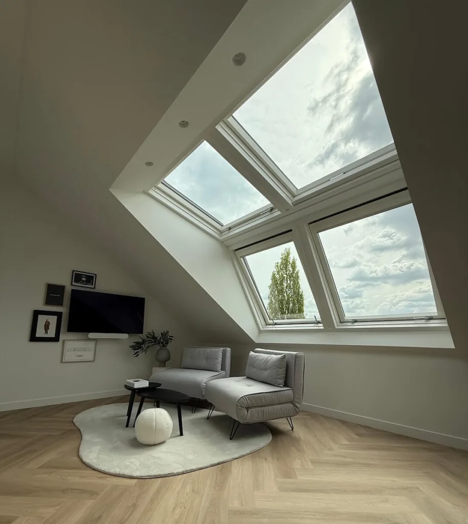 Zolderruimte met LUXboX dakserre en luxe uitstraling